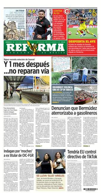 Reforma, edición del domingo 21 de septiembre de 2025