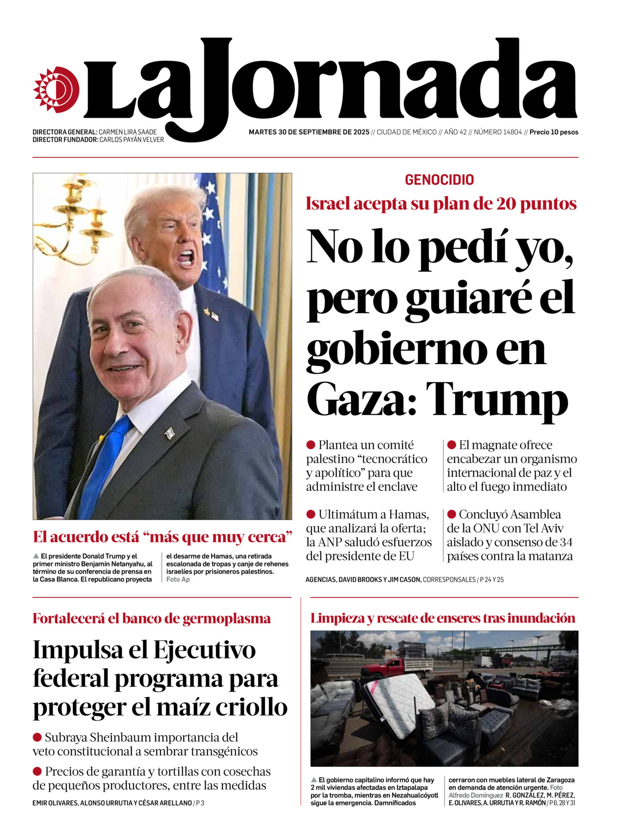 La Jornada, edición del martes 30 de septiembre de 2025 La Jornada, edición del martes 30 de septiembre de 2025