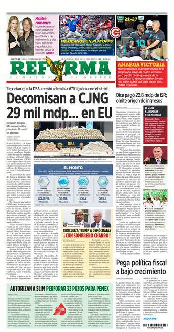 Reforma, edición del martes 30 de septiembre de 2025 Reforma, edición del martes 30 de septiembre de 2025