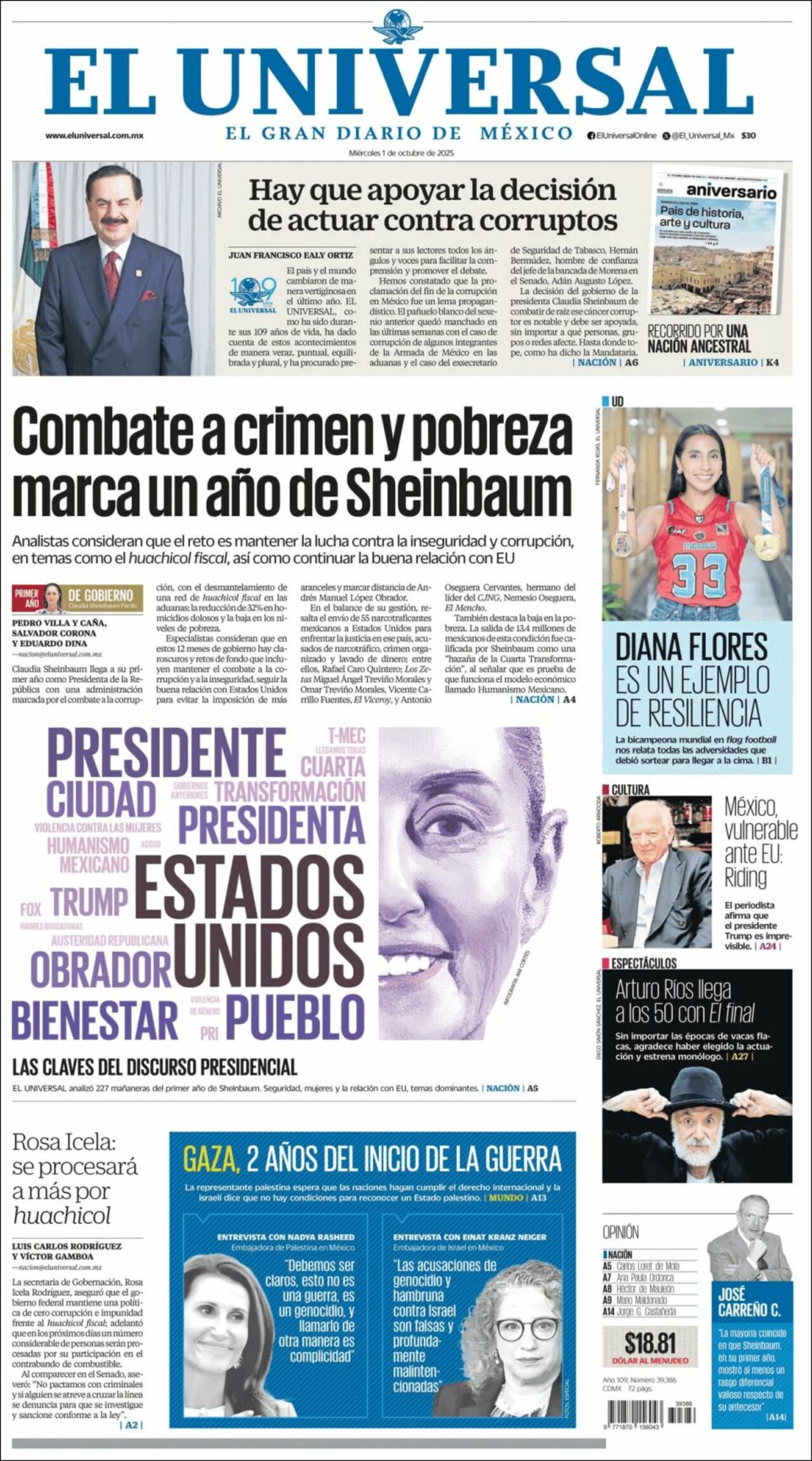 El Universal, edición del miércoles 01 de octubre de 2025 El Universal, edición del miércoles 01 de octubre de 2025