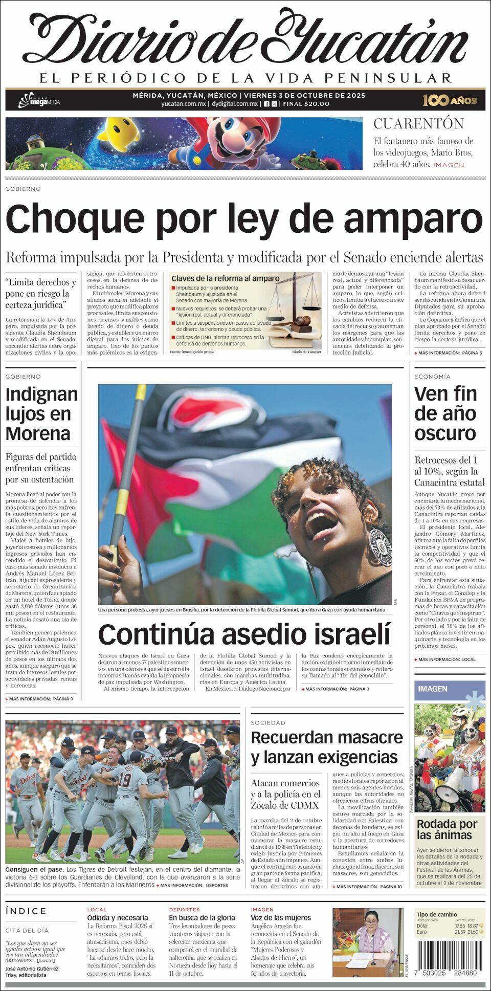 El Diario de Yucatán, edición del viernes 03 de octubre de 2025 El Diario de Yucatán, edición del viernes 03 de octubre de 2025