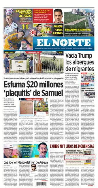 El Norte, edición del domingo 05 de octubre de 2025 El Norte, edición del domingo 05 de octubre de 2025