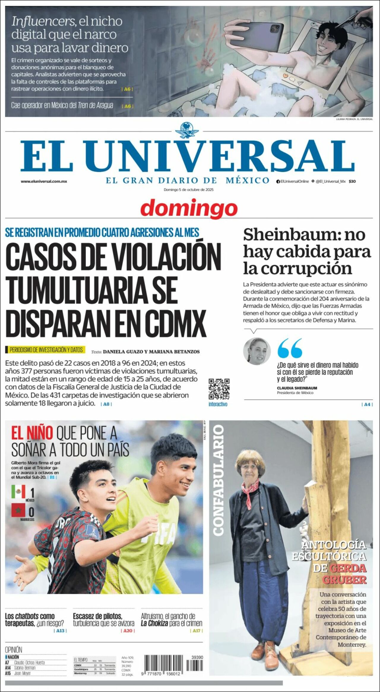 El Universal, edición del domingo 05 de octubre de 2025 El Universal, edición del domingo 05 de octubre de 2025