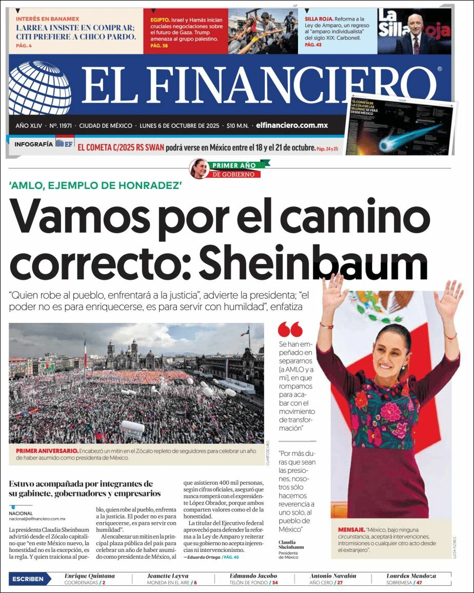 El Financiero, edición del lunes 06 de octubre de 2025 El Financiero, edición del lunes 06 de octubre de 2025