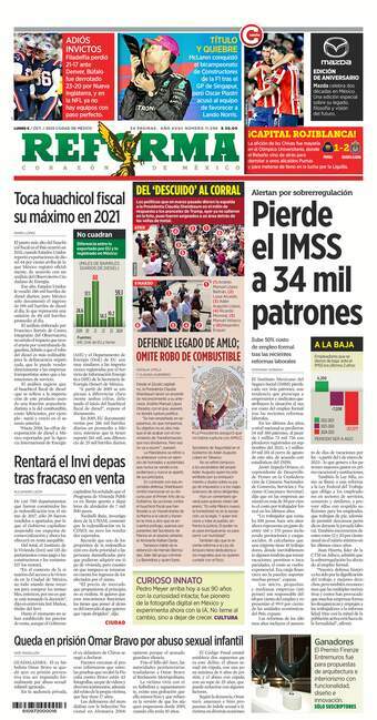 Reforma, edición del lunes 06 de octubre de 2025 Reforma, edición del lunes 06 de octubre de 2025