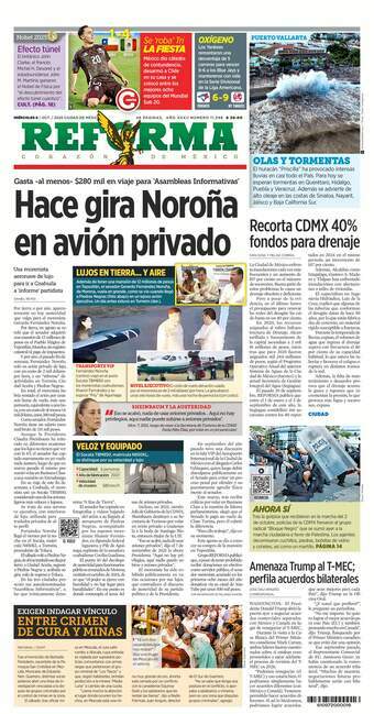 Reforma, edición del miércoles 08 de octubre de 2025 Reforma, edición del miércoles 08 de octubre de 2025