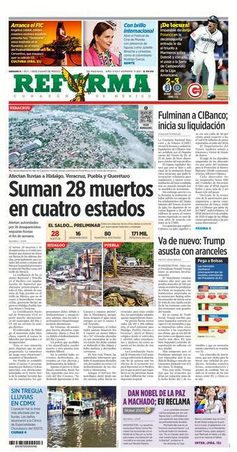 Reforma, edición del sábado 11 de octubre de 2025 Reforma, edición del sábado 11 de octubre de 2025