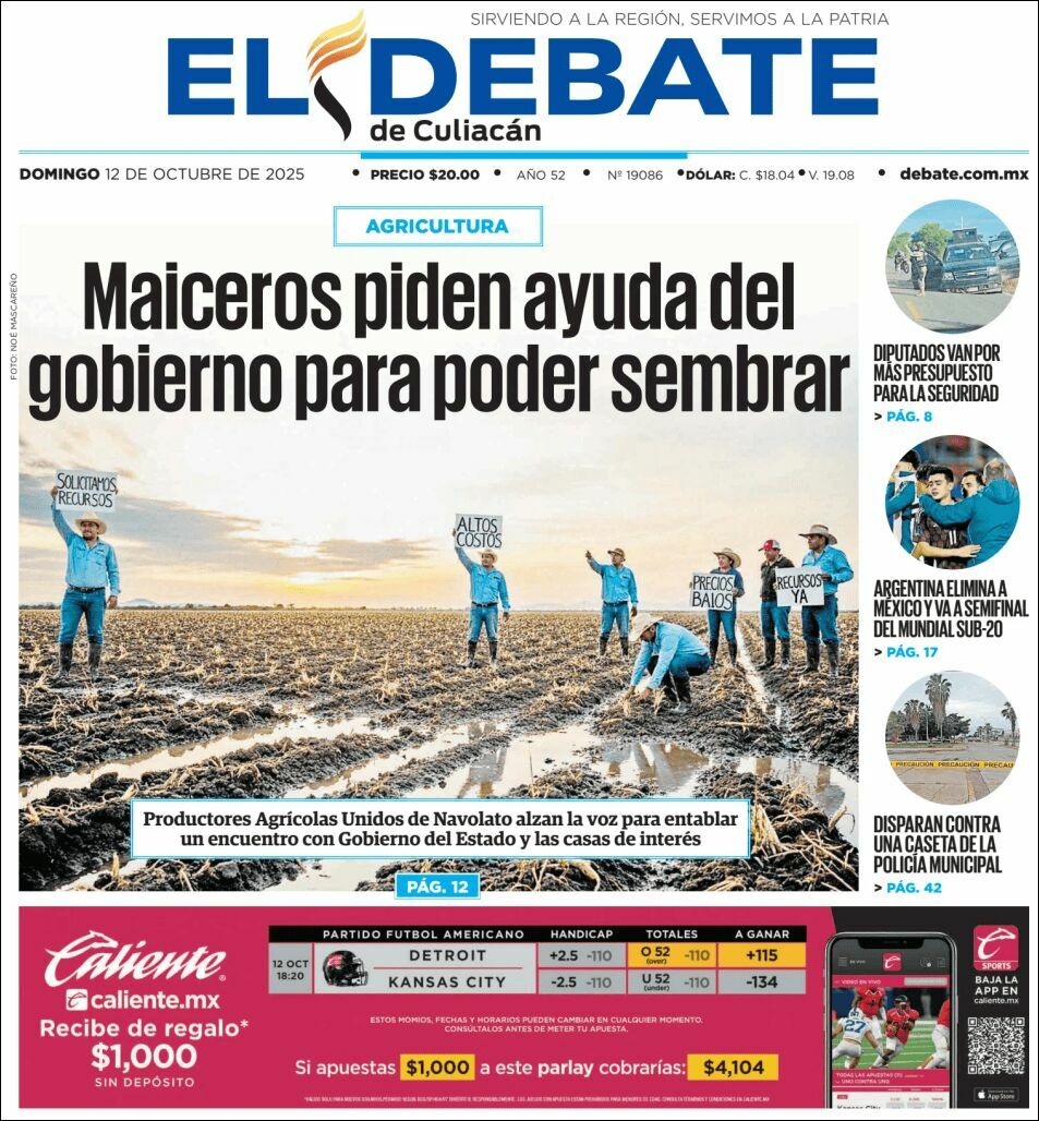 El Debate Culiacán, edición del domingo 12 de octubre de 2025 El Debate Culiacán, edición del domingo 12 de octubre de 2025