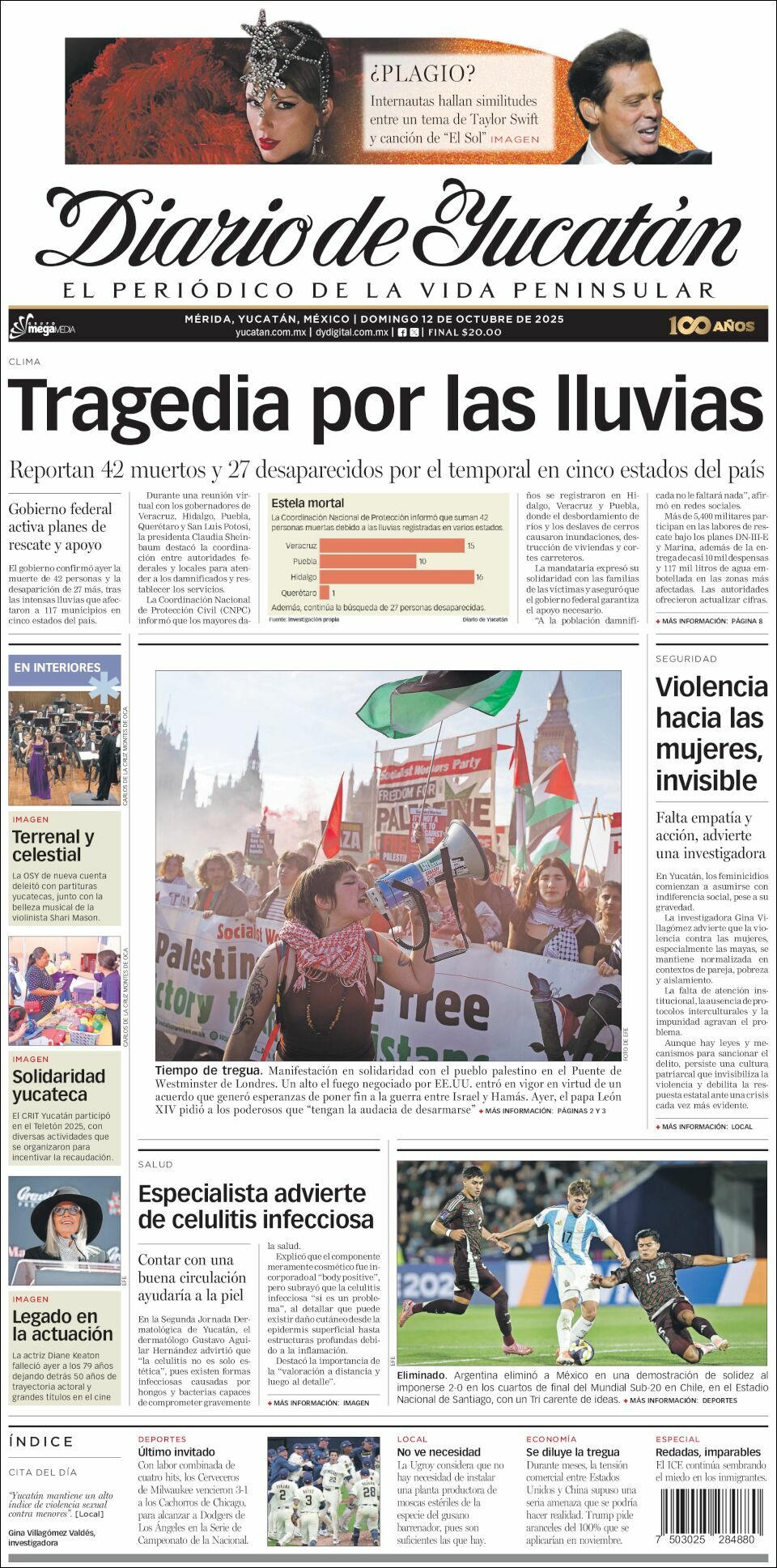 El Diario de Yucatán, edición del domingo 12 de octubre de 2025 El Diario de Yucatán, edición del domingo 12 de octubre de 2025
