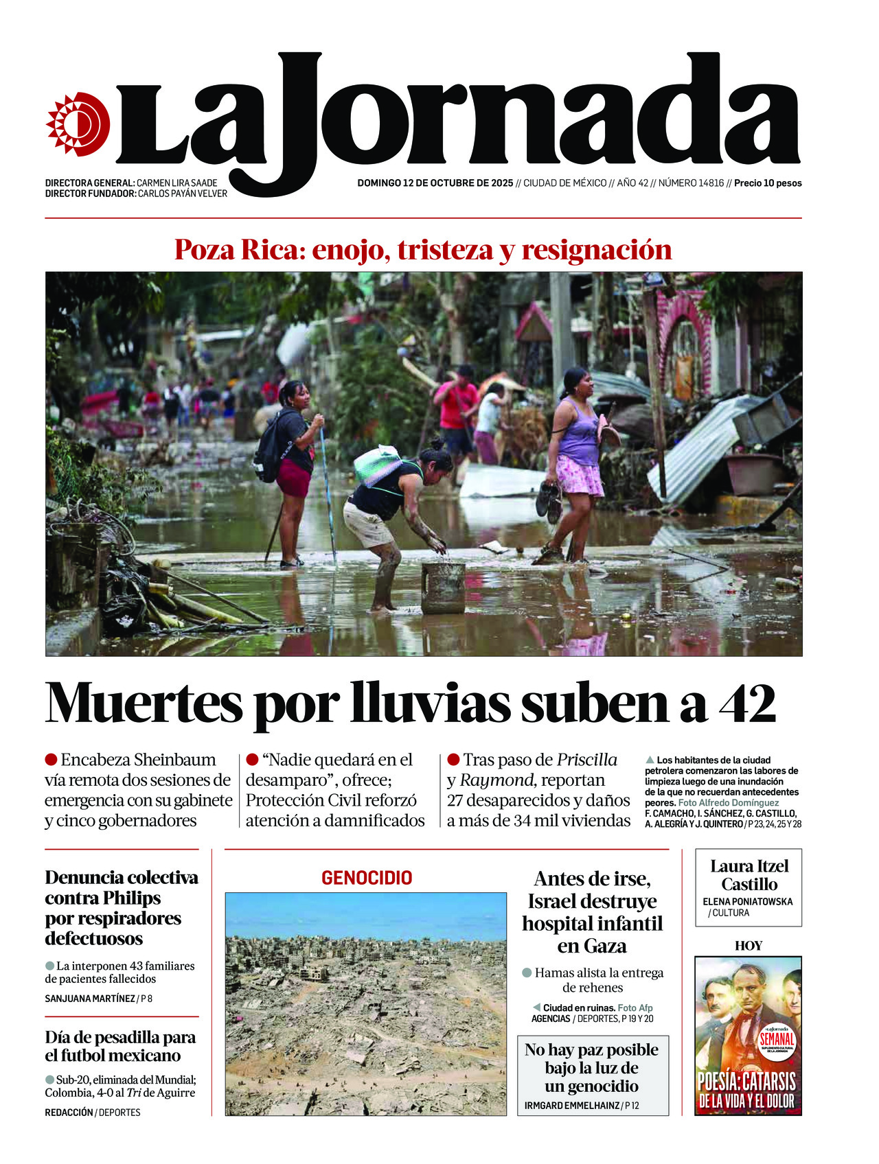 La Jornada, edición del domingo 12 de octubre de 2025 La Jornada, edición del domingo 12 de octubre de 2025