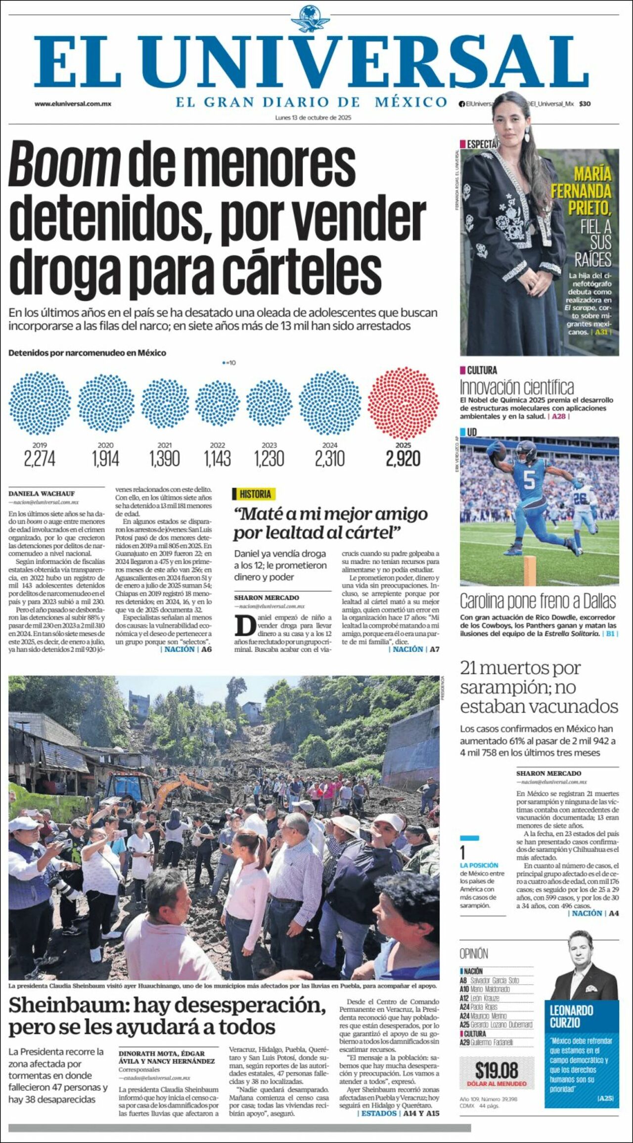 El Universal, edición del lunes 13 de octubre de 2025 El Universal, edición del lunes 13 de octubre de 2025