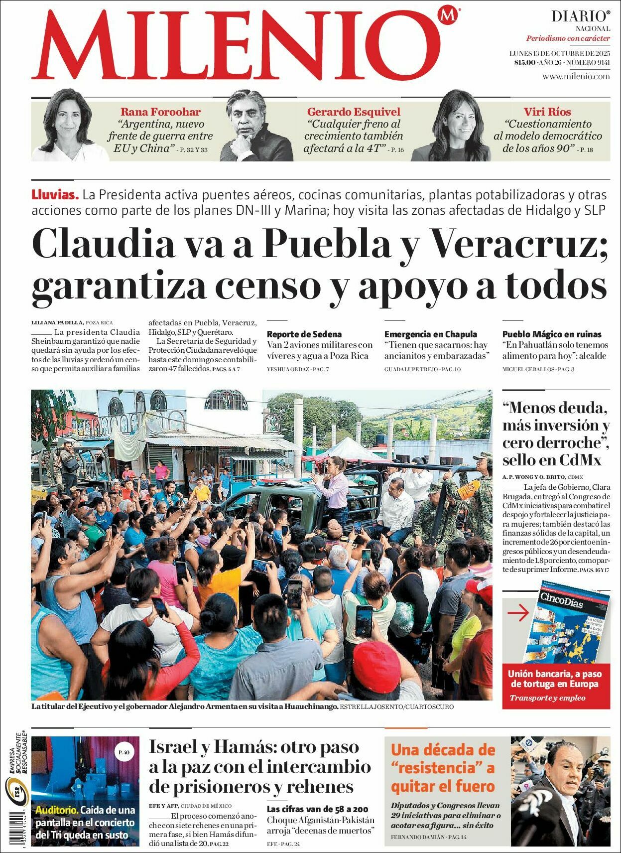 Milenio, edición del lunes 13 de octubre de 2025 Milenio, edición del lunes 13 de octubre de 2025