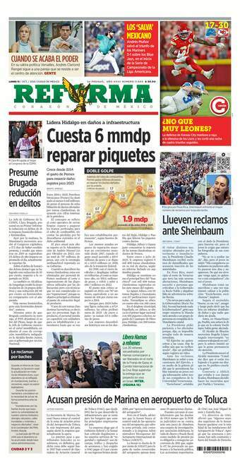 Reforma, edición del lunes 13 de octubre de 2025 Reforma, edición del lunes 13 de octubre de 2025