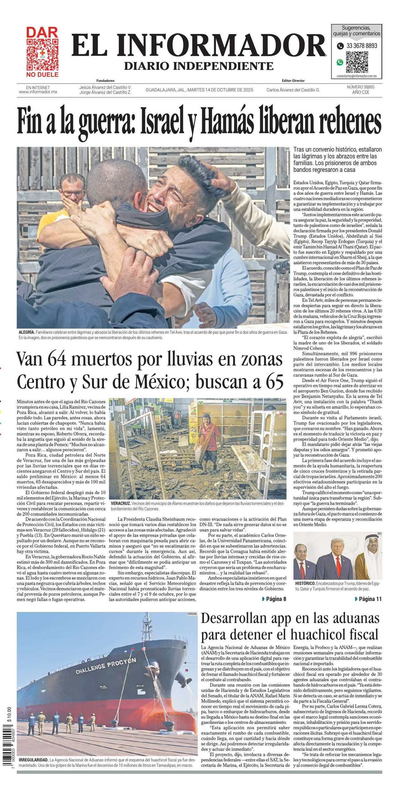 El Informador, edición del martes 14 de octubre de 2025 El Informador, edición del martes 14 de octubre de 2025