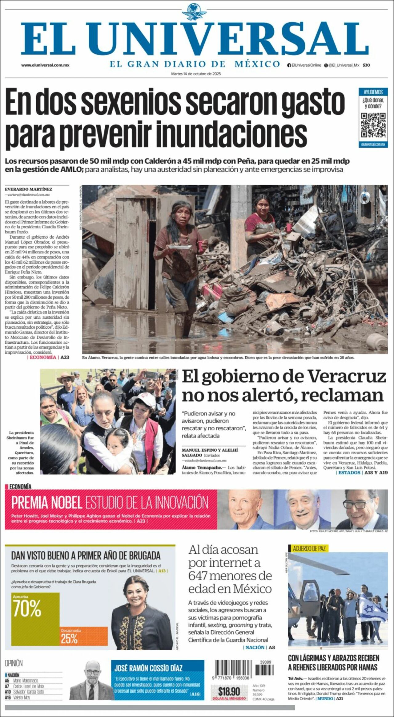El Universal, edición del martes 14 de octubre de 2025 El Universal, edición del martes 14 de octubre de 2025