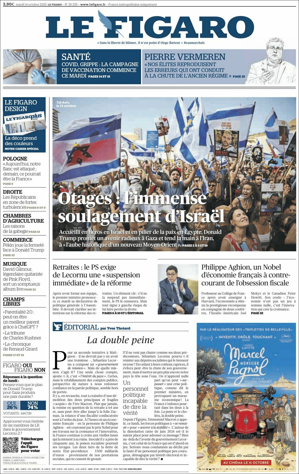 Le Figaro, edición del martes 14 de octubre de 2025 Le Figaro, edición del martes 14 de octubre de 2025