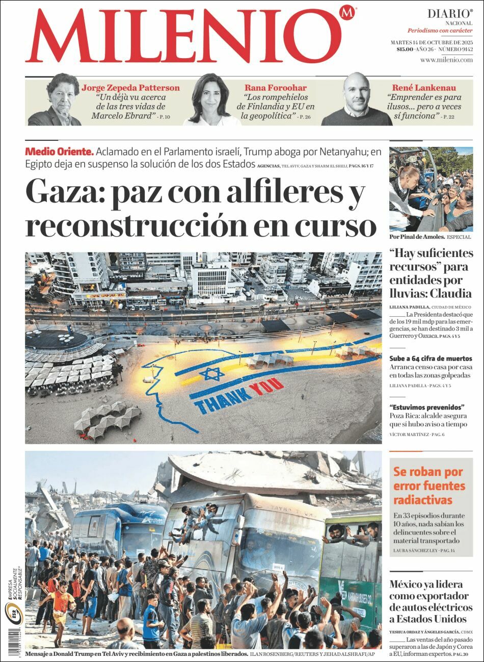 Milenio, edición del martes 14 de octubre de 2025 Milenio, edición del martes 14 de octubre de 2025