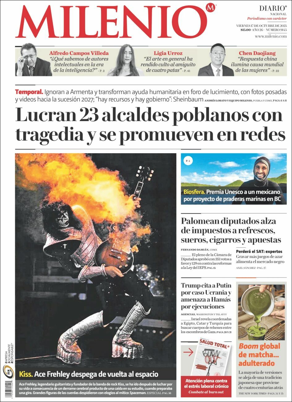 Milenio, edición del viernes 17 de octubre de 2025 Milenio, edición del viernes 17 de octubre de 2025