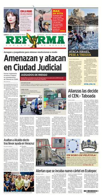 Reforma, edición del lunes 20 de octubre de 2025 Reforma, edición del lunes 20 de octubre de 2025