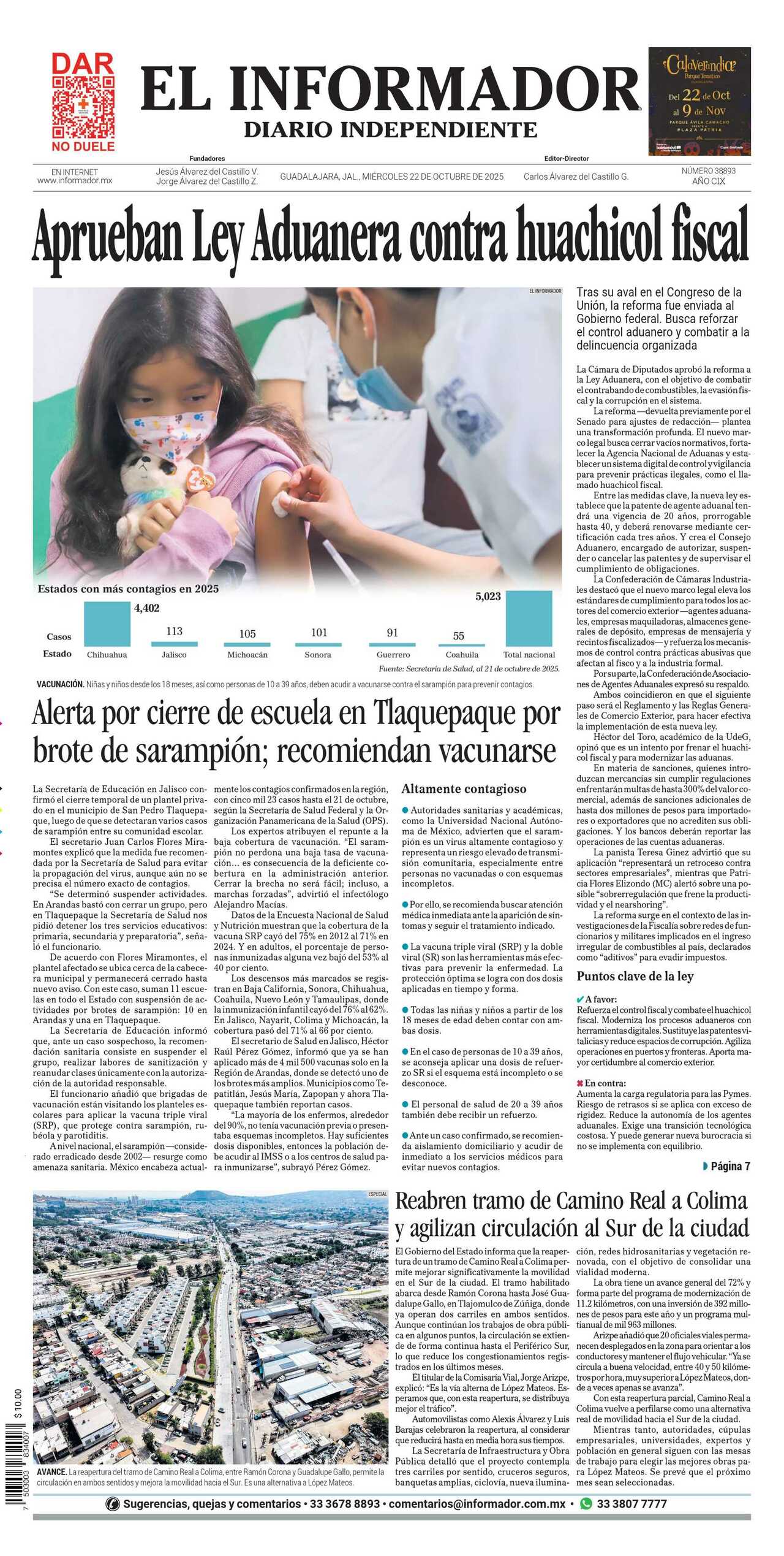 El Informador, edición del miércoles 22 de octubre de 2025 El Informador, edición del miércoles 22 de octubre de 2025