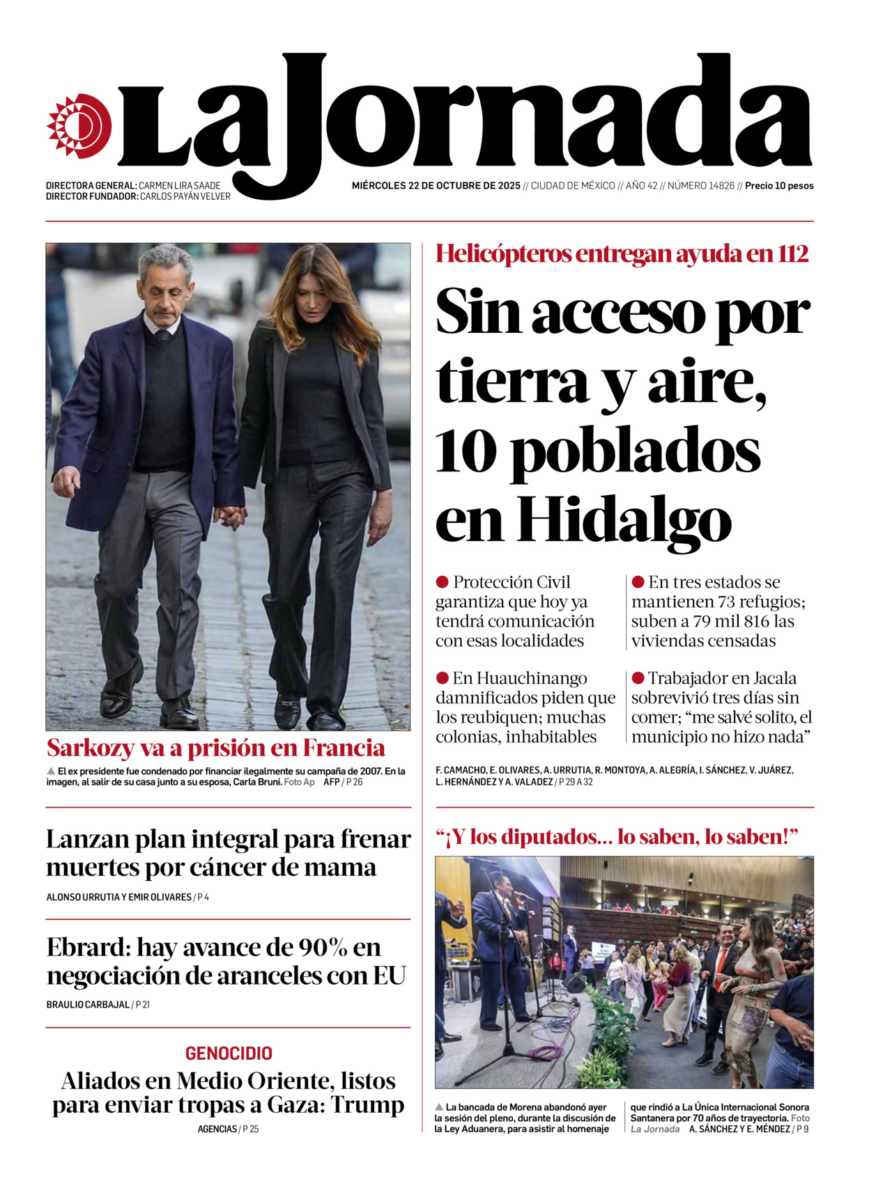 La Jornada, edición del miércoles 22 de octubre de 2025 La Jornada, edición del miércoles 22 de octubre de 2025