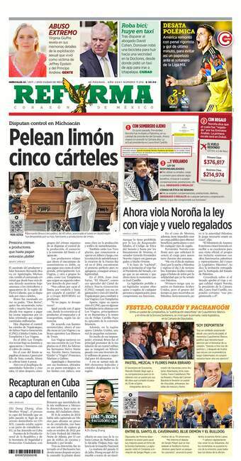 Reforma, edición del miércoles 22 de octubre de 2025 Reforma, edición del miércoles 22 de octubre de 2025