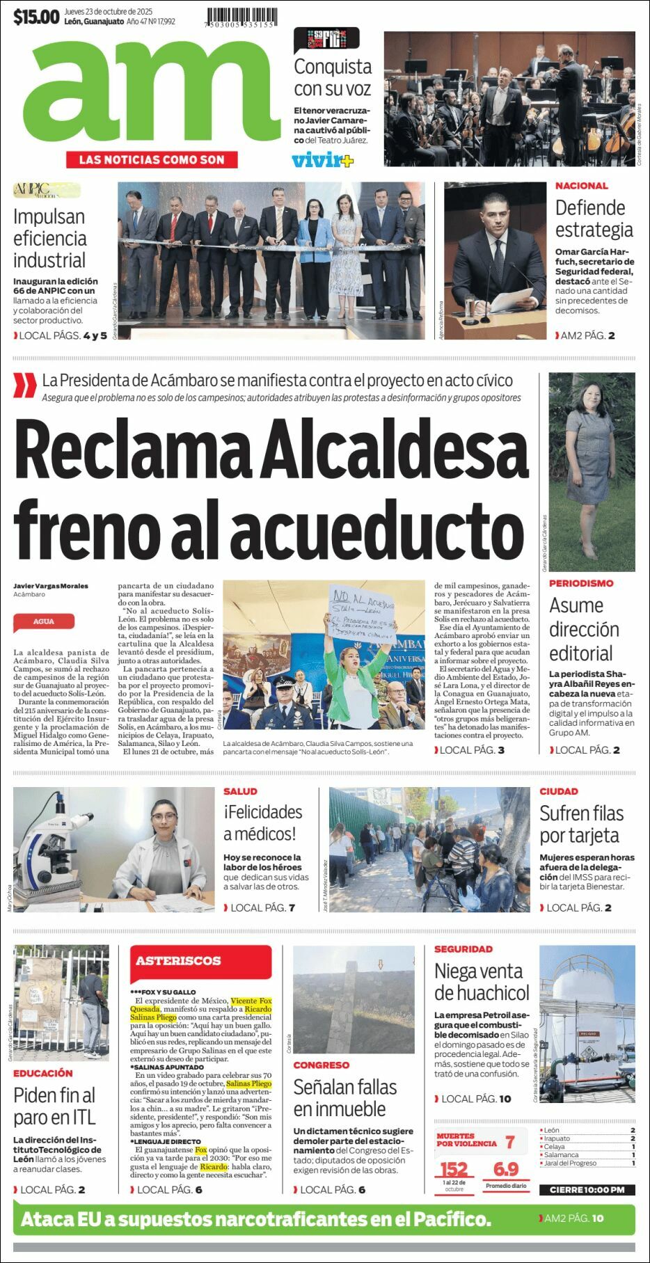 AM de León, edición del jueves 23 de octubre de 2025 AM de León, edición del jueves 23 de octubre de 2025