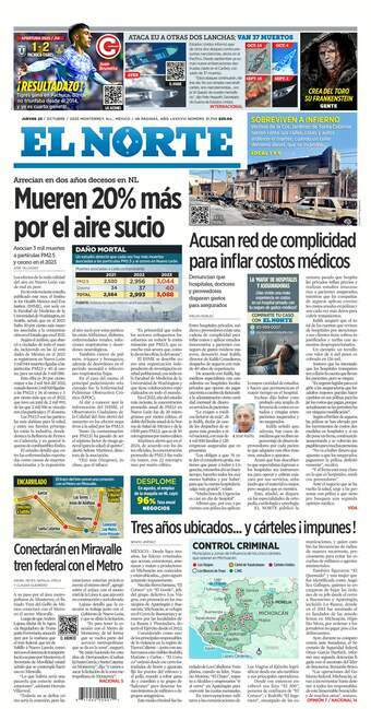 El Norte, edición del jueves 23 de octubre de 2025 El Norte, edición del jueves 23 de octubre de 2025