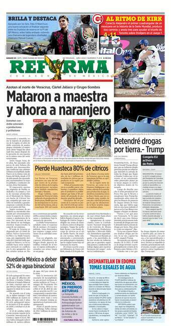 Reforma, edición del sábado 25 de octubre de 2025 Reforma, edición del sábado 25 de octubre de 2025
