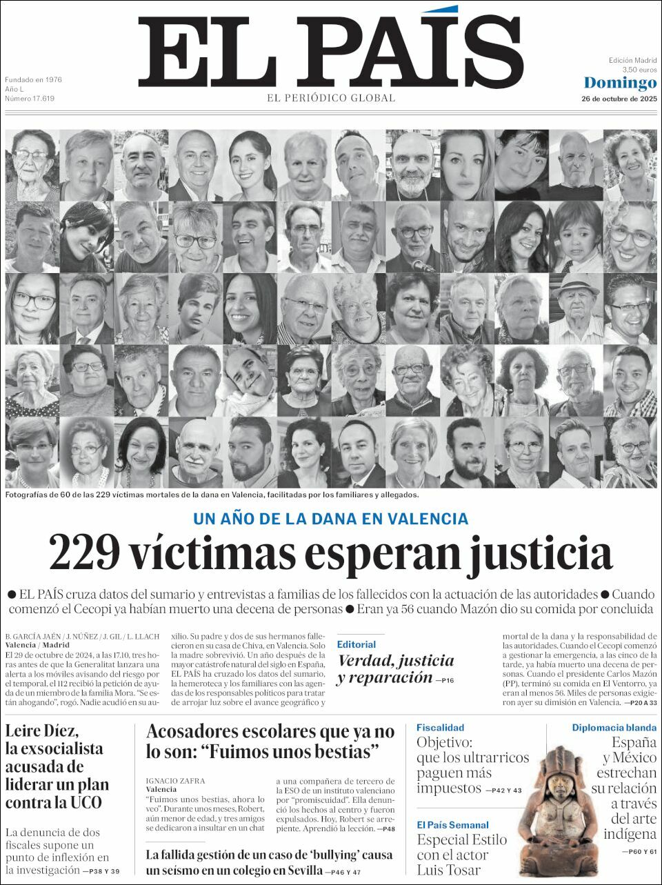 El País, edición del domingo 26 de octubre de 2025 El País, edición del domingo 26 de octubre de 2025