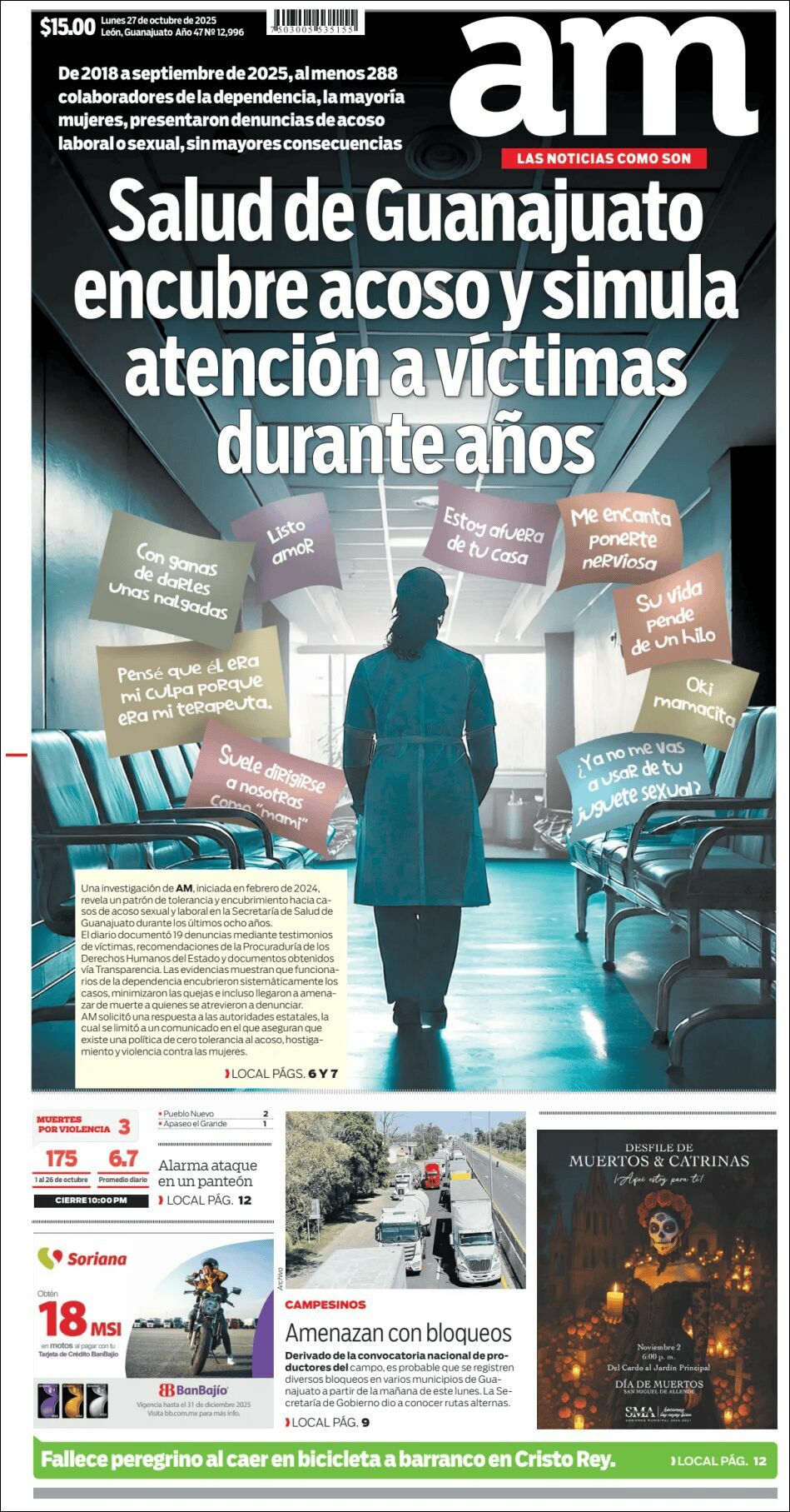 AM de León, edición del lunes 27 de octubre de 2025 AM de León, edición del lunes 27 de octubre de 2025