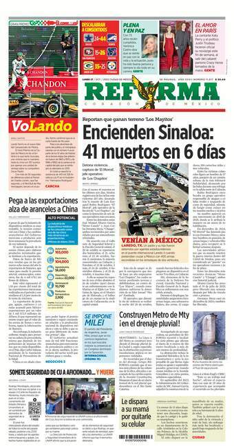 Reforma, edición del lunes 27 de octubre de 2025 Reforma, edición del lunes 27 de octubre de 2025