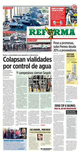 Reforma, edición del martes 28 de octubre de 2025 Reforma, edición del martes 28 de octubre de 2025