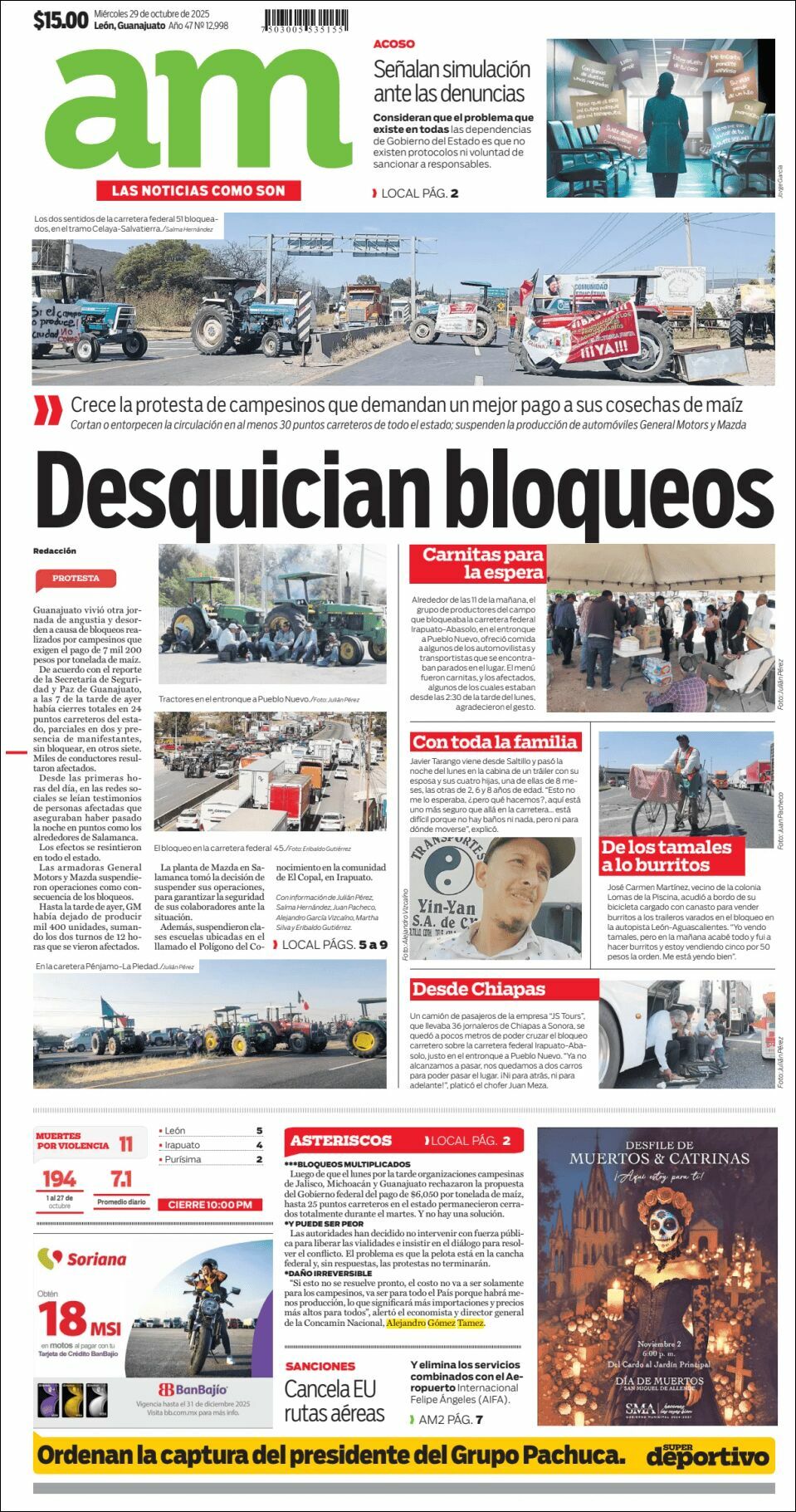 AM de León, edición del miércoles 29 de octubre de 2025 AM de León, edición del miércoles 29 de octubre de 2025