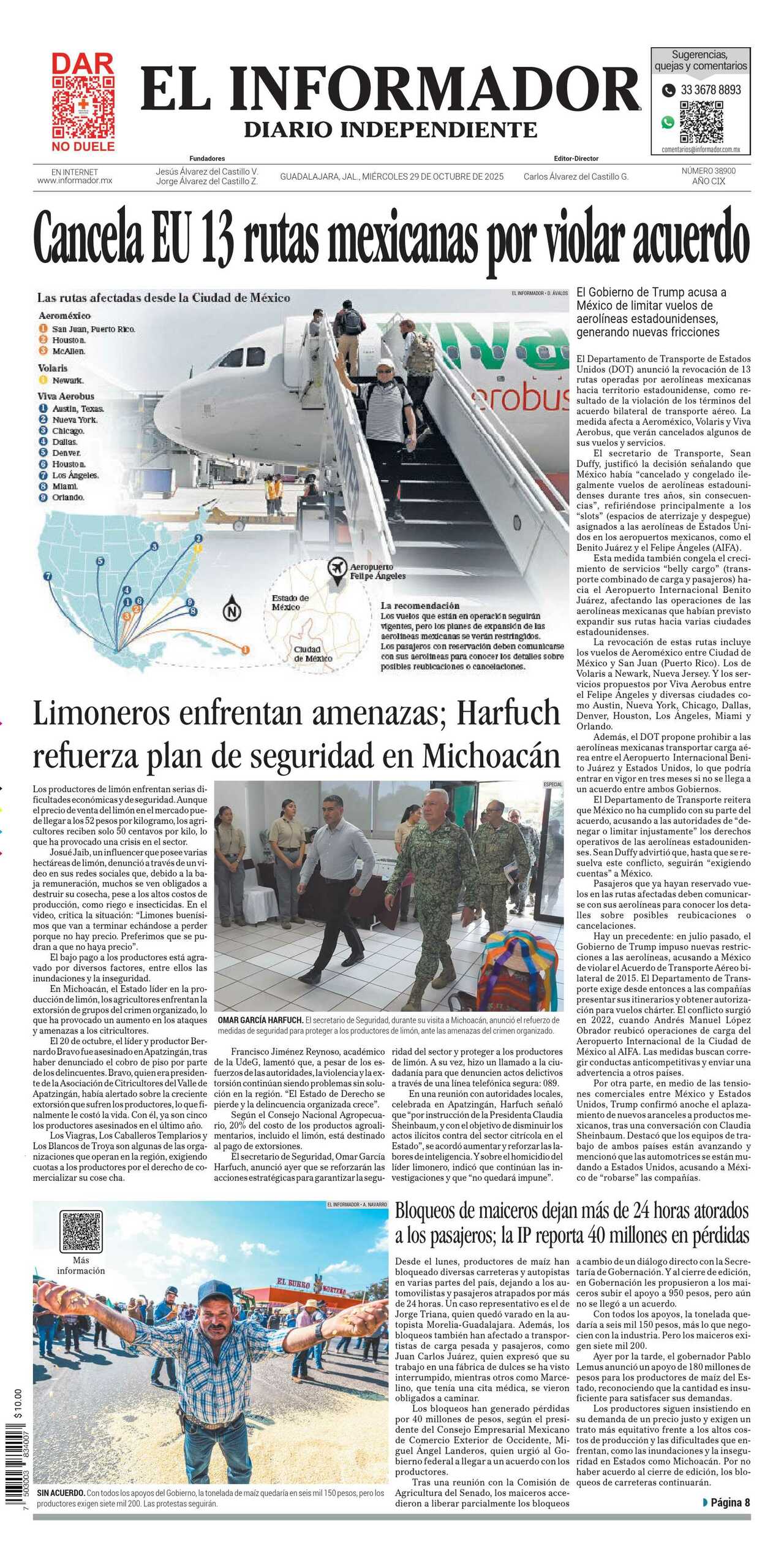 El Informador, edición del miércoles 29 de octubre de 2025 El Informador, edición del miércoles 29 de octubre de 2025