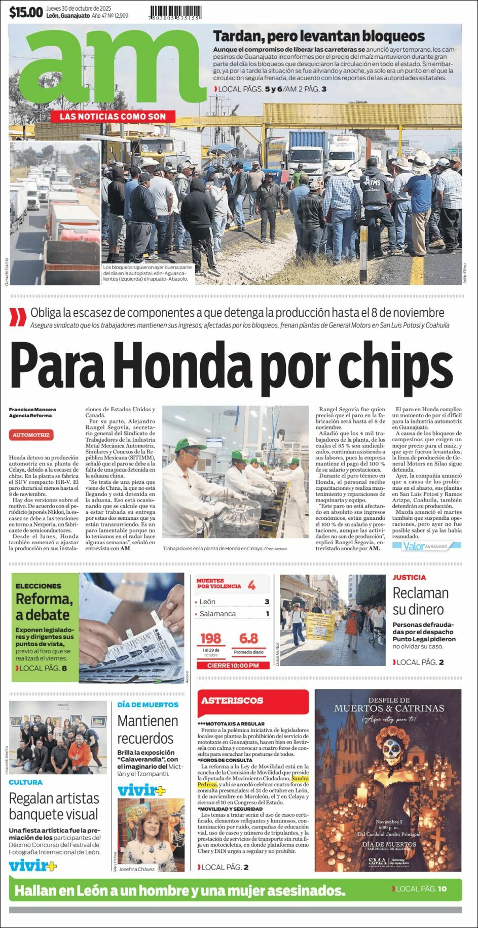 AM de León, edición del jueves 30 de octubre de 2025 AM de León, edición del jueves 30 de octubre de 2025