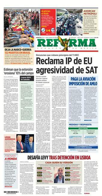 Reforma, edición del jueves 30 de octubre de 2025 Reforma, edición del jueves 30 de octubre de 2025