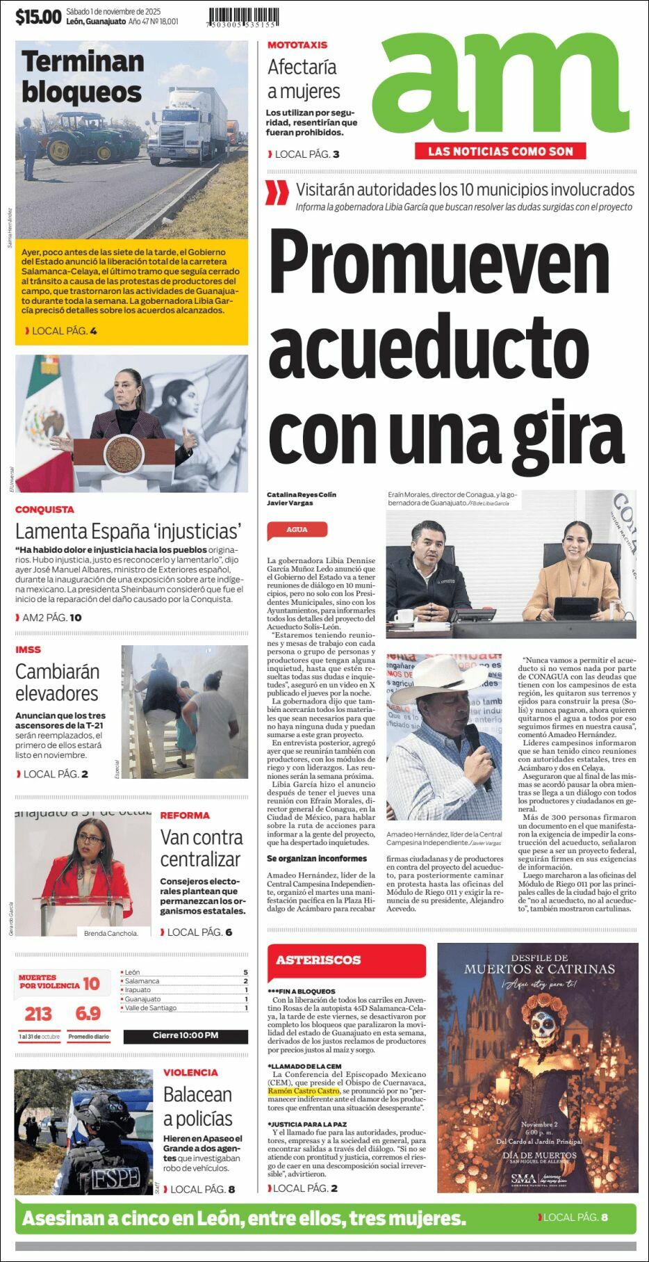 AM de León, edición del sábado 01 de noviembre de 2025 AM de León, edición del sábado 01 de noviembre de 2025