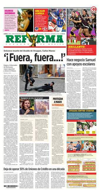 Reforma, edición del lunes 03 de noviembre de 2025