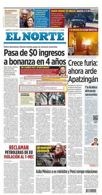 El Norte, edición del martes 04 de noviembre de 2025