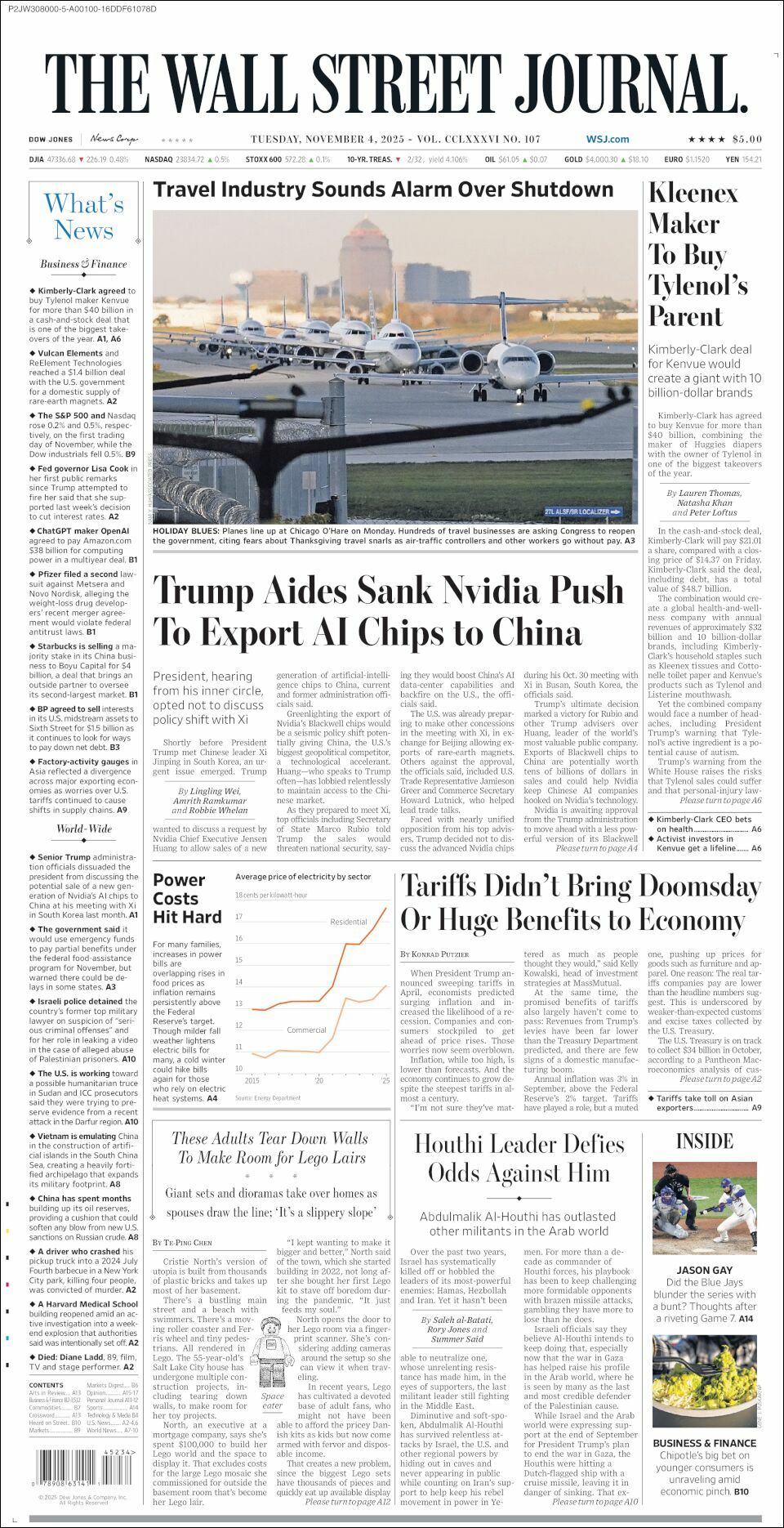 The Wall Street Journal, edición del martes 04 de noviembre de 2025