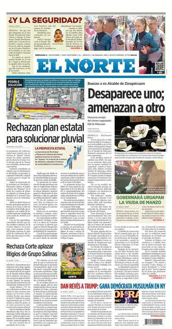 El Norte, edición del miércoles 05 de noviembre de 2025