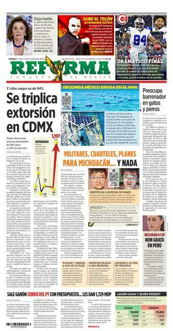 Reforma, edición del viernes 07 de noviembre de 2025