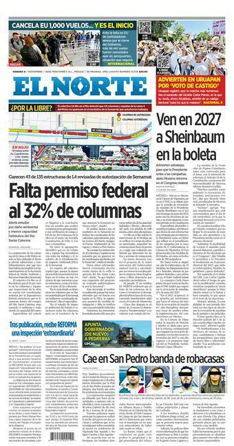 El Norte, edición del sábado 08 de noviembre de 2025