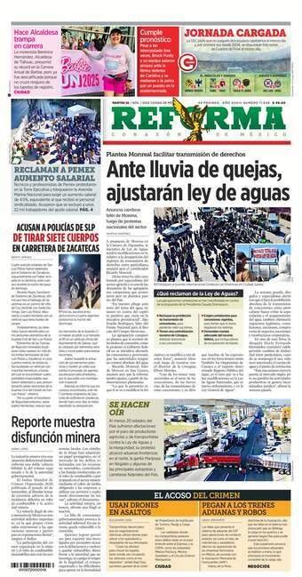 Reforma, edición del martes 25 de noviembre de 2025